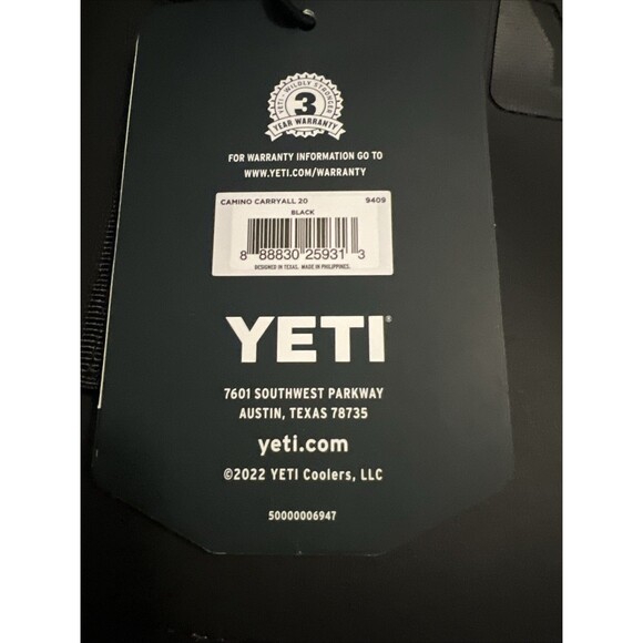 YETI Camino 20 Carryall Tote Bag Black - Picture 8 of 13